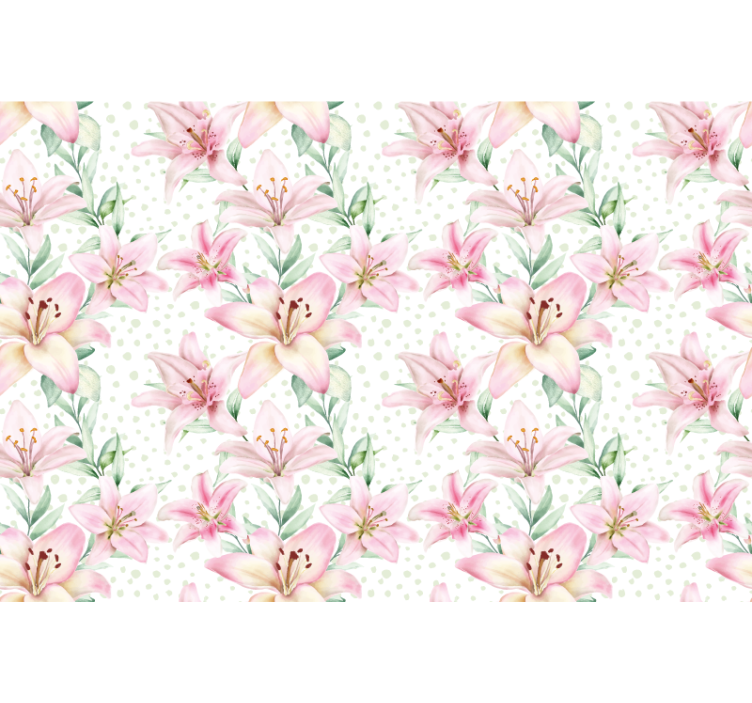 Fotobehang klaprozen delicate lelie bloemige - TenStickers