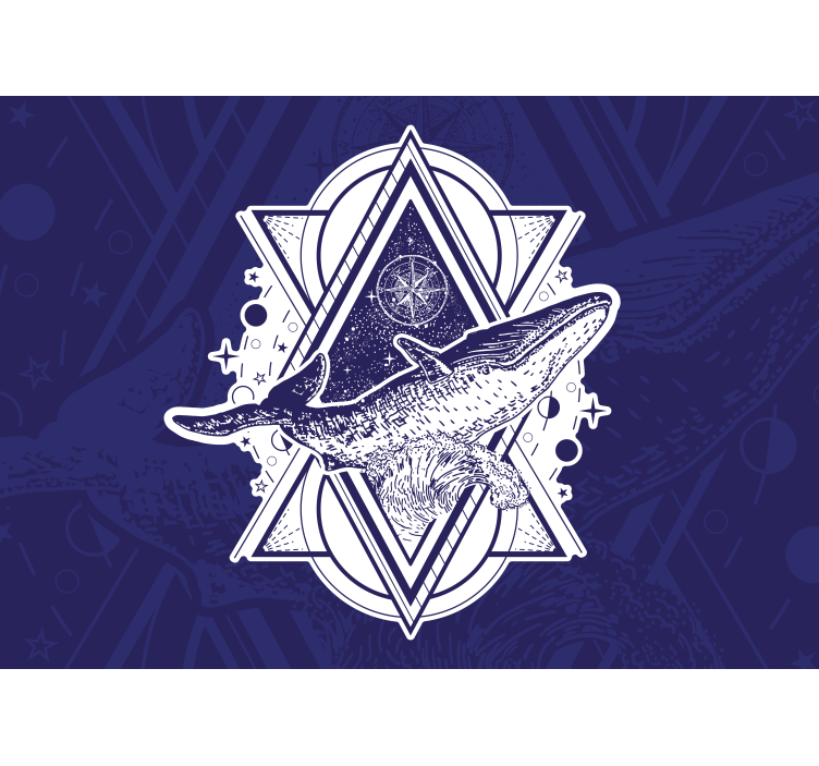 Foto behang dieren majestueus walvisontwerp - TenStickers