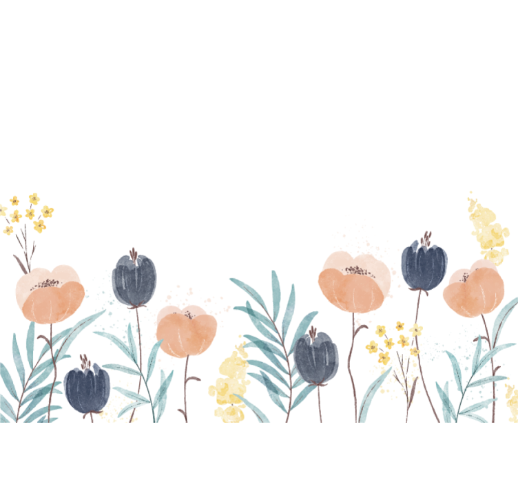 Bloemen foto behang prachtige bloemencompositie - TenStickers