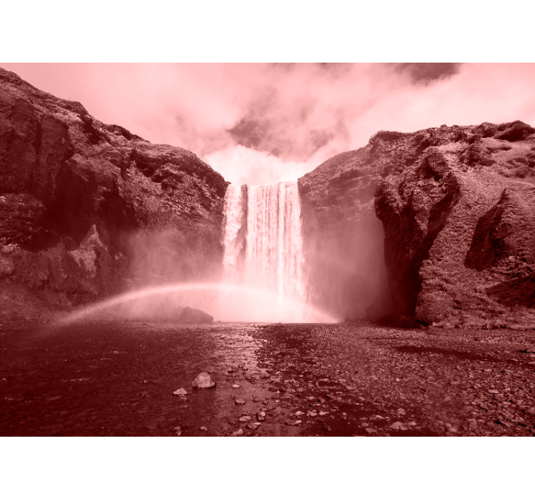 Foto behang waterval grand waterfall landscape - TenStickers