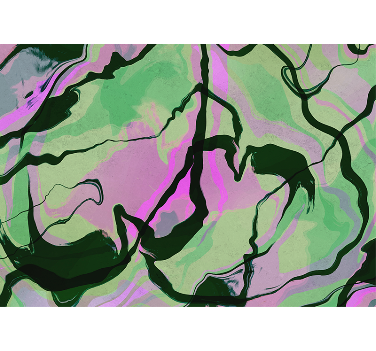 Abstract fotobehang organische vormen compositie - TenStickers