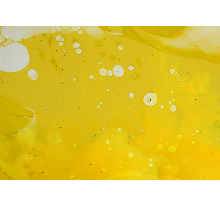 Abstract fotobehang draaien gele patronen - TenStickers