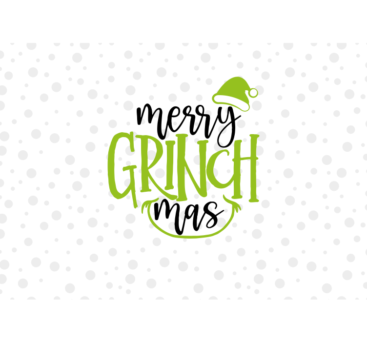 Feestelijke grinch-groet fotobehang kerst - TenStickers