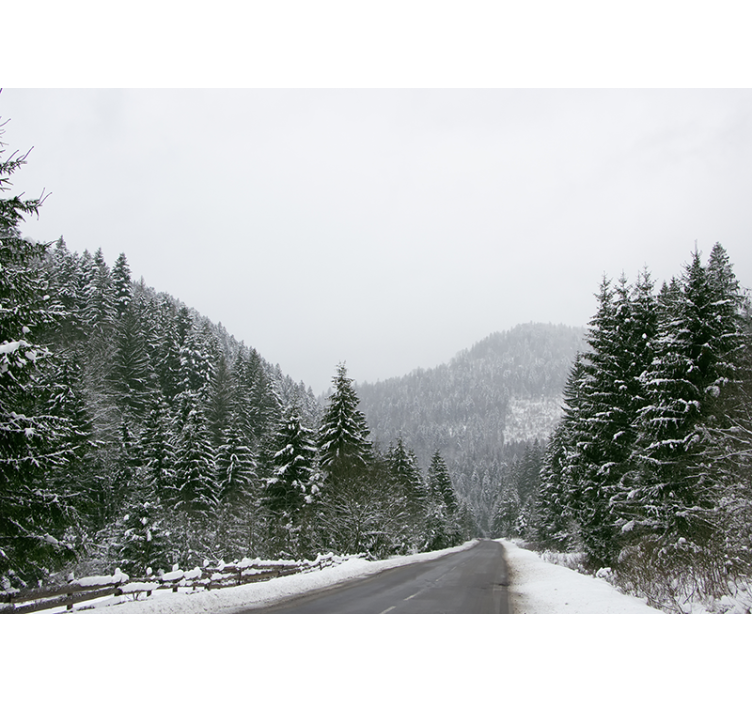 Fotobehang bergen ijsachtige berglandschappen - TenStickers