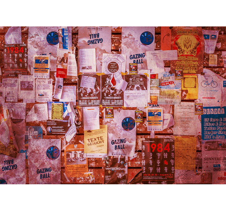 Fotobehang graffiti urban collage poster - TenStickers