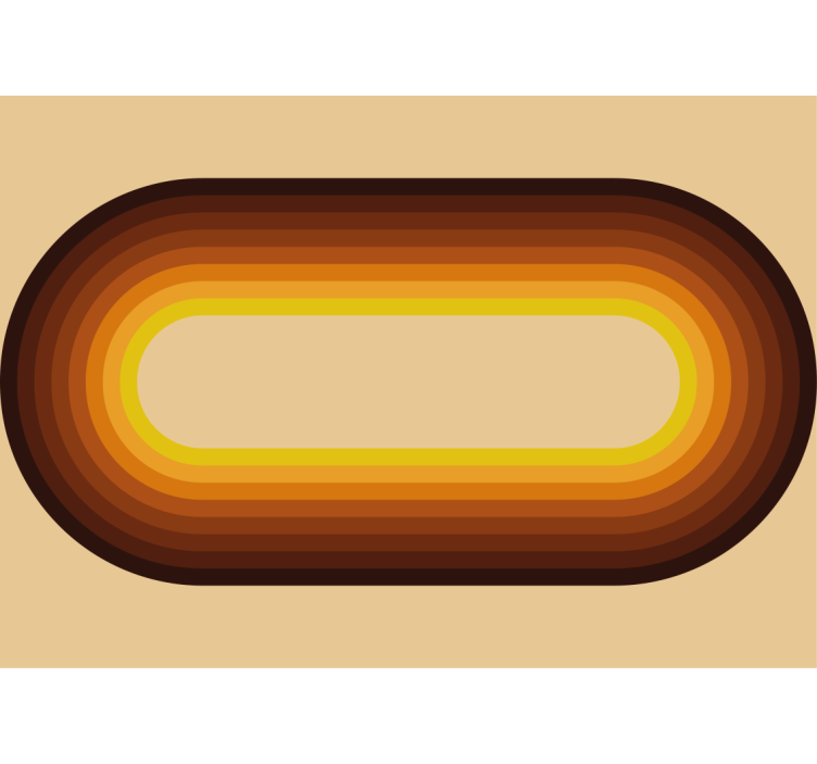 Fotobehang patronen retro cirkelvormig patroon - TenStickers