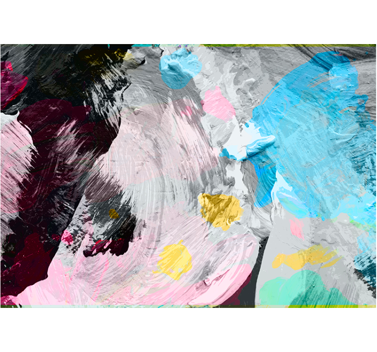 Abstract fotobehang dynamische verfstreken - TenStickers