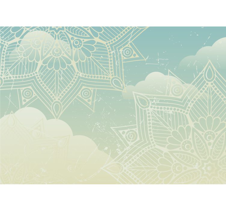 Fotobehang mandala ingewikkeld geometrisch patroon - TenStickers