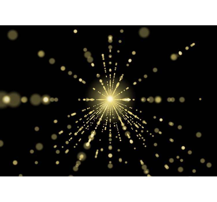 Abstract fotobehang stralende lichtexplosie - TenStickers