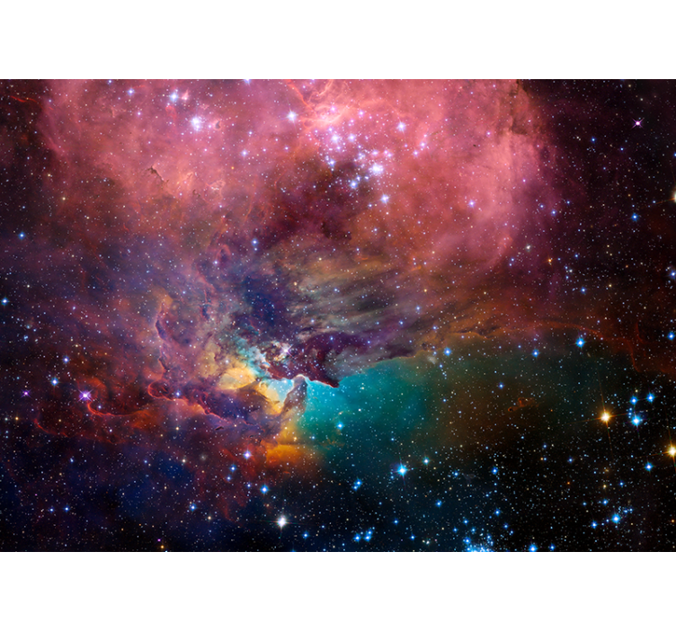 Fotobehang ruimte kosmische nebula scene - TenStickers