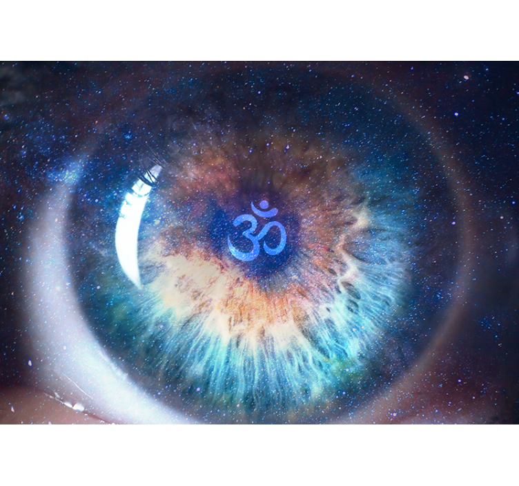 Zen fotobehang cosmic eye symbool - TenStickers