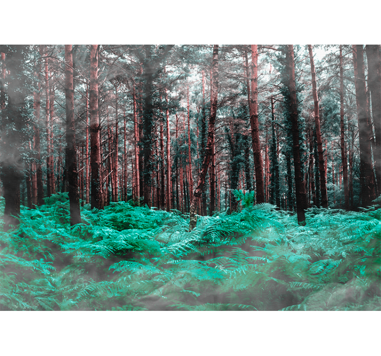 Fotobehang natuur weelderige groene wildernis - TenStickers