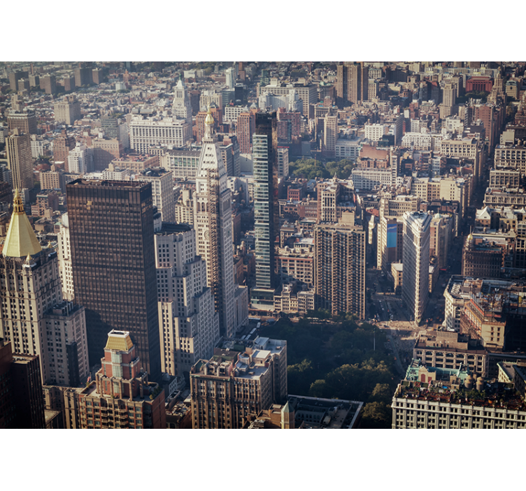 Fotobehang stad urban uitzicht - TenStickers