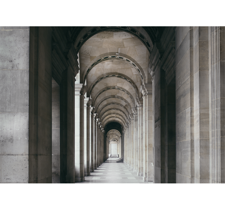 Fotobehang stad architectonische bogen perspectief - TenStickers