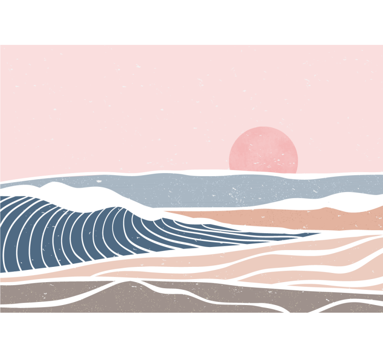 Fotobehang natuur rustige kustscène - TenStickers