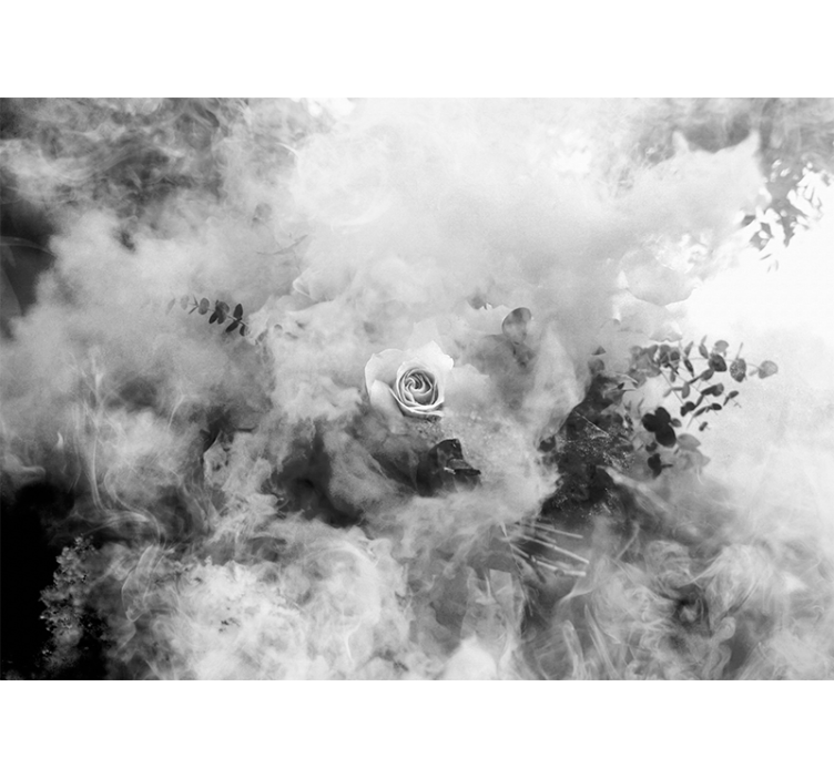 Bloemen foto behang etereen witte roos - TenStickers