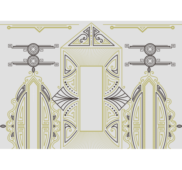 Fotobehang kunst geometrische elegant - TenStickers