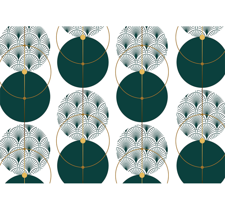 Fotobehang patronen geometrische ventilatorpatronen - TenStickers