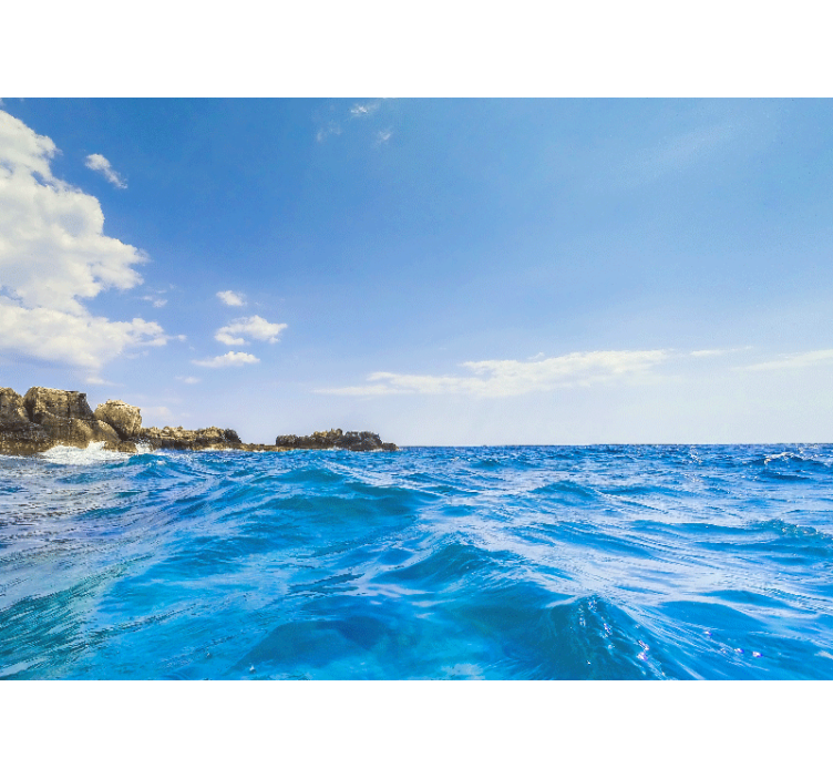 Fotobehang zee kustgolven sereniteit - TenStickers