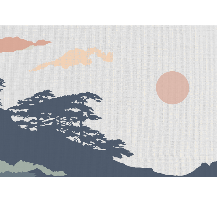 Fotobehang natuur rustig landschap uitzicht - TenStickers