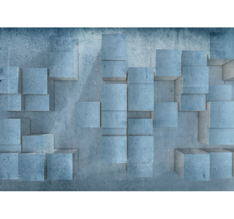 Fotobehang patronen geometrisch blokpatroon - TenStickers