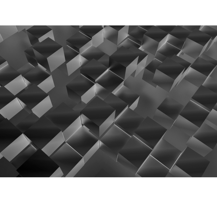 Fotobehang patronen driedimensionale blokken - TenStickers