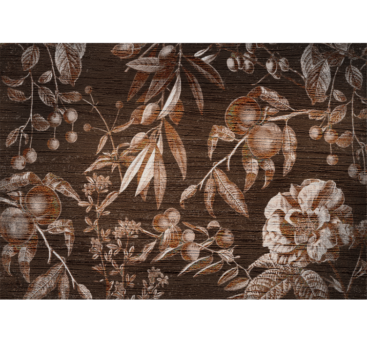 Bloemen foto behang artistiek floral design - TenStickers