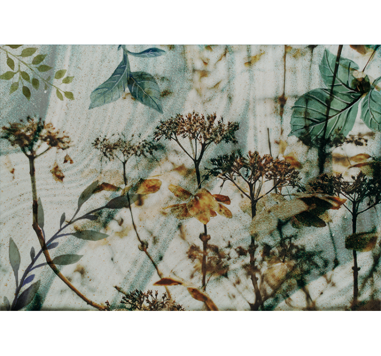 Bloemen foto behang bloemen en bladeren arrangement - TenStickers