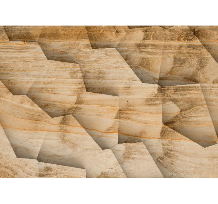 Fotobehang print geometrische steenpatronen - TenStickers