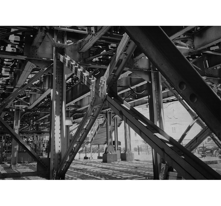 Fotobehang stad urban structuurontwerp - TenStickers