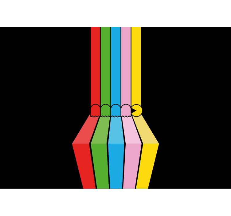 Fotobehang graffiti kleurrijke potloodstreken - TenStickers