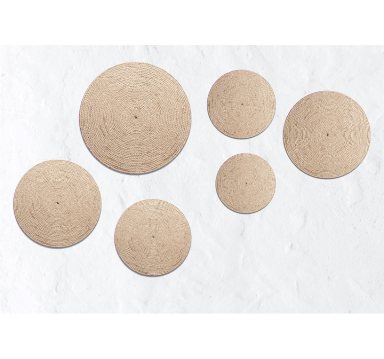 Fotobehang print natuurlijke cirkelpatronen - TenStickers