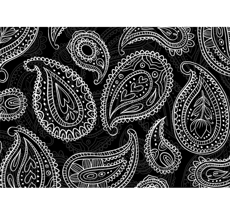 Fotobehang print intricate paisley patronen - TenStickers