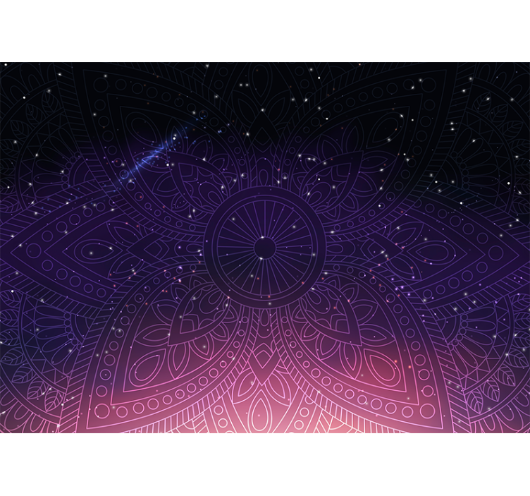 Fotobehang mandala ingewikkeld mandala motief - TenStickers