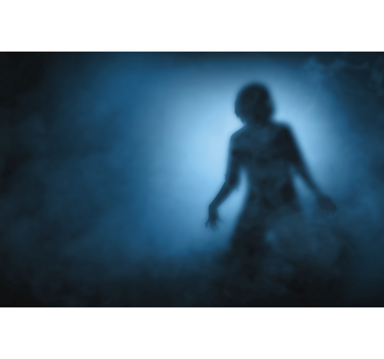 Fotobehang silhouet zombie - TenStickers