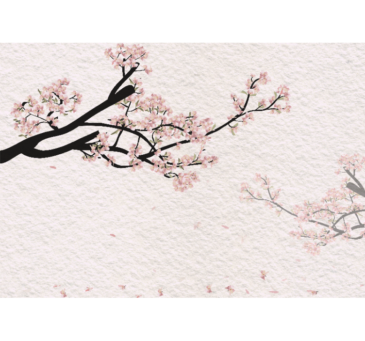 Kersenbloesem fototapet - TenStickers