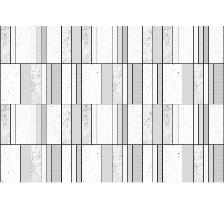 Grijze marmer tegels badkamer fotobehang - TenStickers