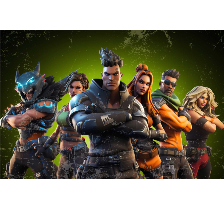 Epische game karakters fotobehang tienerkamer - TenStickers