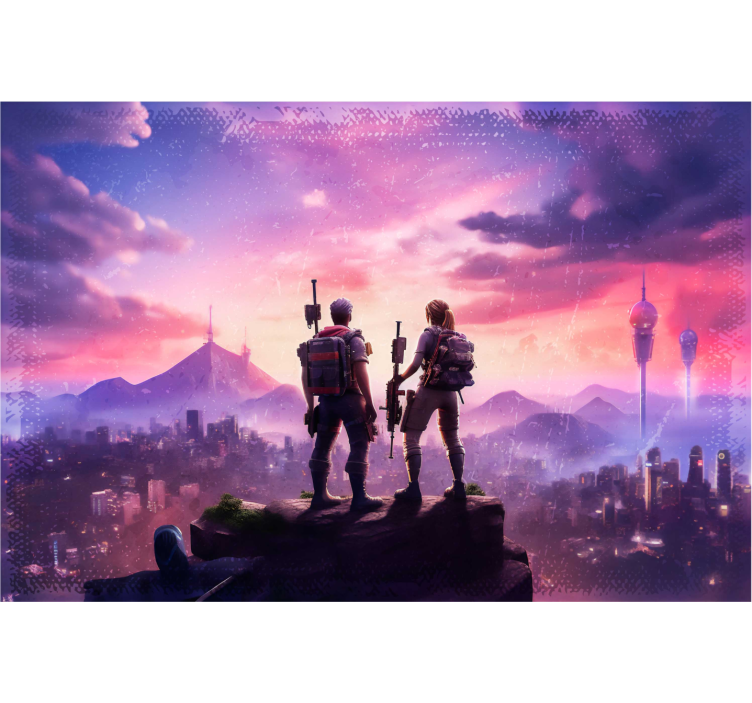 Avontuur Fotobehang tienerkamer - TenStickers