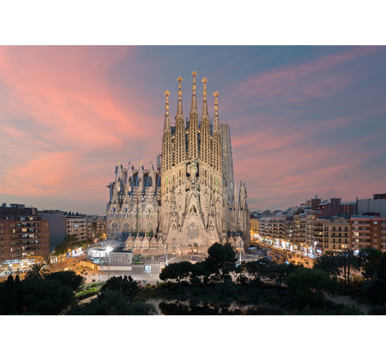 Architectuur Barcelona fotobehang  - TenStickers