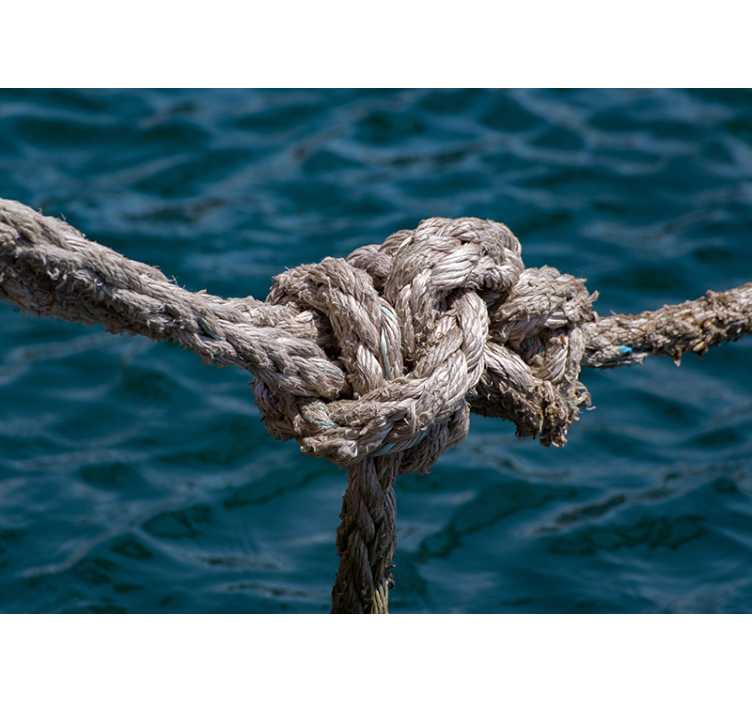 Nautische knoopsterkte fototapet - TenStickers