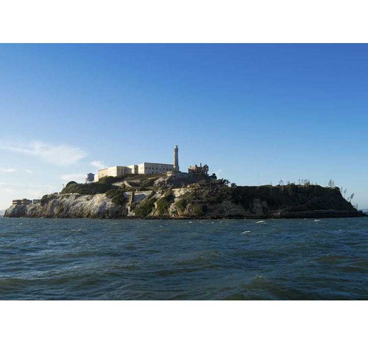 Uitzicht op alcatraz island fotobehang stad - TenStickers