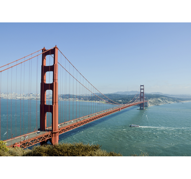 Fotobehang stad golden gate link - TenStickers
