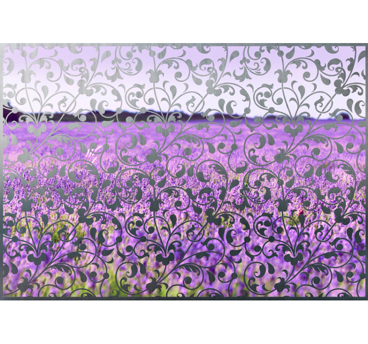 Bloemen foto behang lavendel bloemmotief - TenStickers