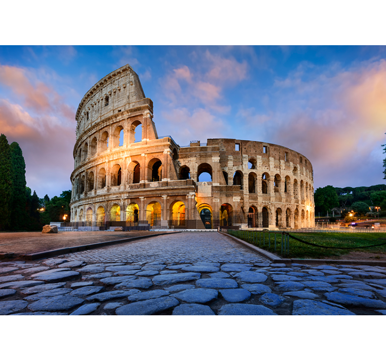 Fotobehang stad colosseum van rome - TenStickers
