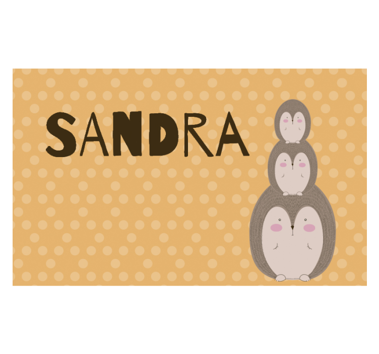 Schattige gestapelde egels fotobehang kinderkamer - TenStickers