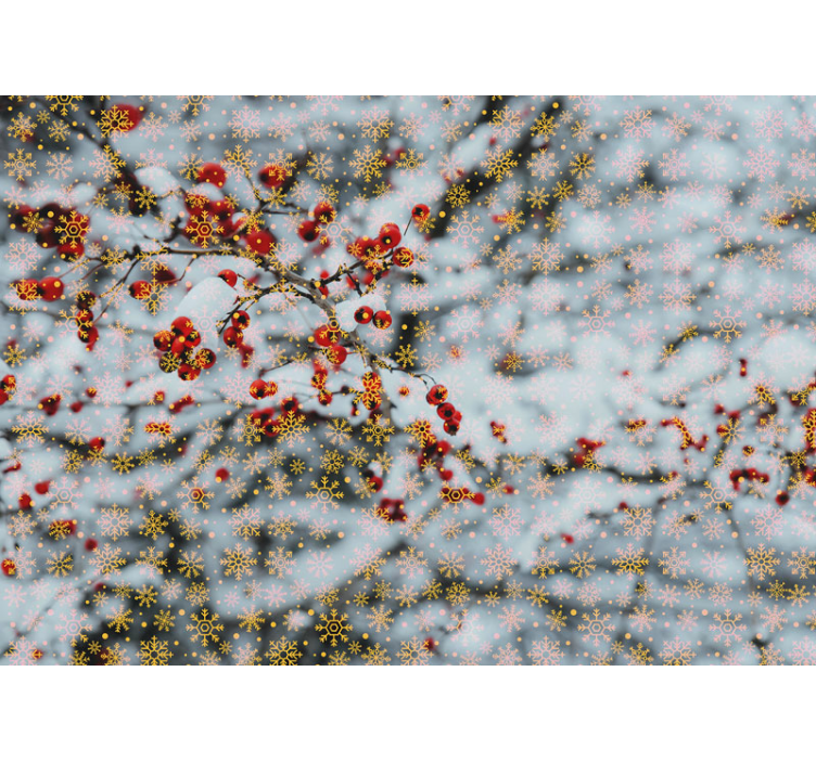 Fotobehang kerst feestelijke wintermomenten - TenStickers