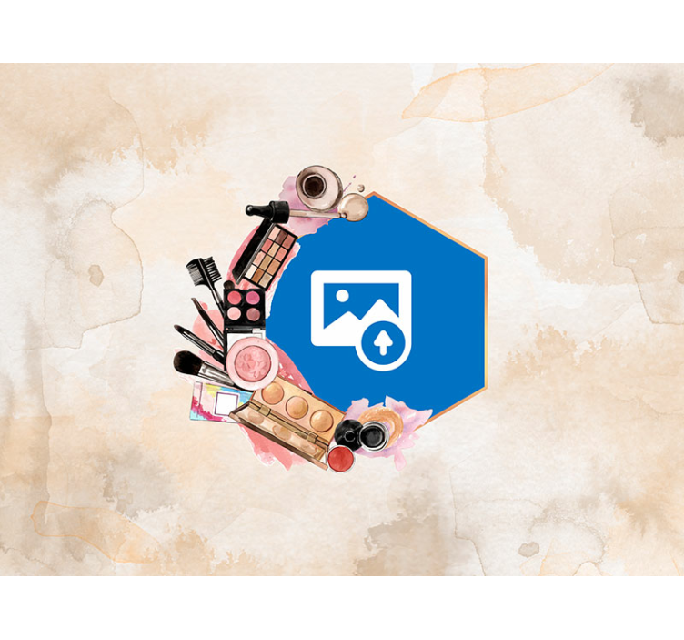 Modieuze beauty essentials fotobehang tekst - TenStickers