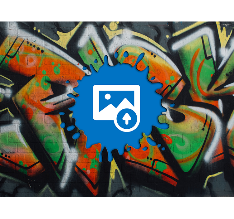 Fotobehang graffiti stedelijke straatvibe - TenStickers