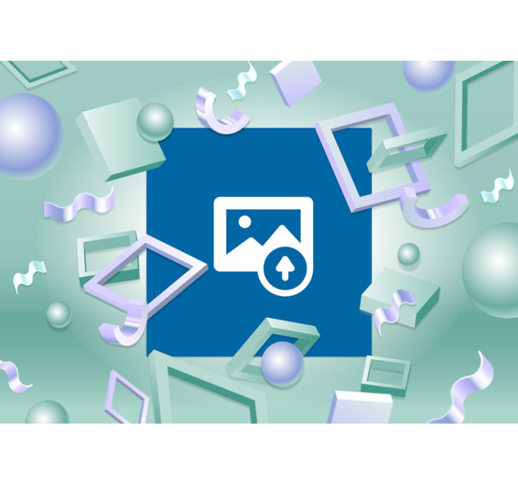 Hand die bloesem vasthoudt bloemen foto behang - TenStickers